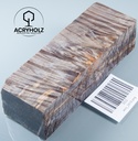 Kastanie Maser Griffblock stabilisiert | 130x45x35 | ACRYHOLZ | Messergriff | 2512