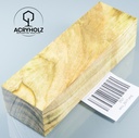 Pappel Maser stabilisiert Griffblock | 130x40x30| ACRYHOLZ | Messergriff 2517