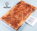 Ahorn Maser Griffschalen stabilisiert | 140x40x10 | acryholz | Messergriff | 2659