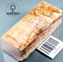 Kastanie Maser Griffblock stabilisiert | 120x45x35 | ACRYHOLZ | Messergriff | 2669