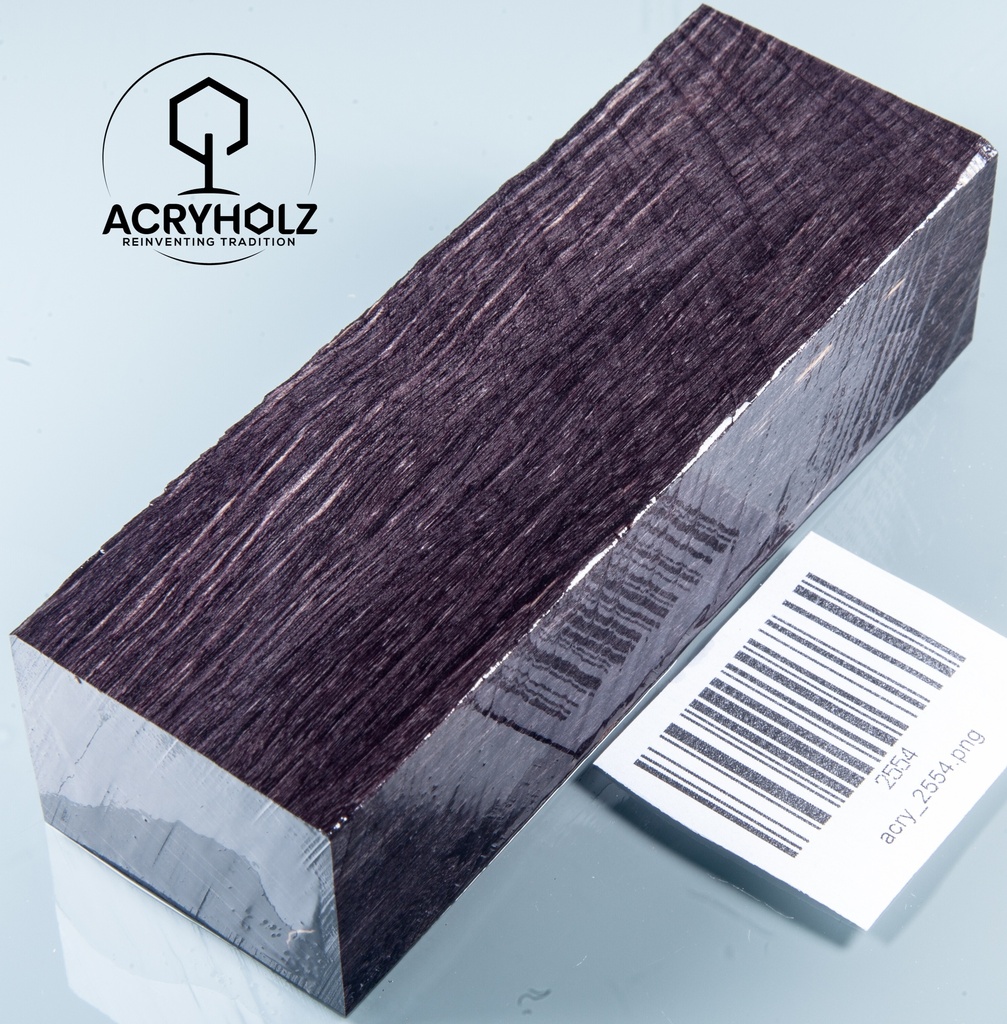 Hainbuche schwarz stabilisiert Griffblock | 120x40x30 | Messergriff 2554