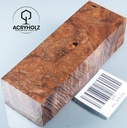 Walnuss Maser Griffblock stabilisiert | 120x40x30 | acryholz | 2676
