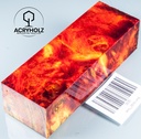 Pappel Maser stabilisiert Griffblock | 120x40x30| ACRYHOLZ | Messergriff 2635