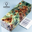 Pappel Maser stabilisiert Griffblock | 120x40x30| ACRYHOLZ | Messergriff 2698