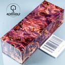 Pappel Maser stabilisiert Griffblock | 120x40x30| ACRYHOLZ | Messergriff 2727