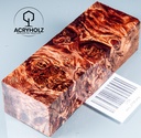 Poplar Burl | Stabilized Knife Handle Wood 120x40x30 ACRYHOLZ 2756