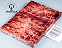 Pappel Griffschalen stabilisiert | 120x40x10| ACRYHOLZ | Messer | Griffholz 2782