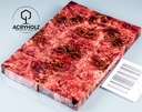 Pappel Griffschalen stabilisiert | 120x40x10| ACRYHOLZ | Messer | Griffholz 2784