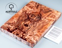 Pappel Griffschalen stabilisiert | 120x40x10| ACRYHOLZ | Messer | Griffholz 2785