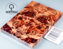 Pappel Griffschalen stabilisiert | 120x40x10| ACRYHOLZ | Messer | Griffholz 2787