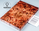 Pappel Griffschalen stabilisiert | 120x40x10| ACRYHOLZ | Messer | Griffholz 2789