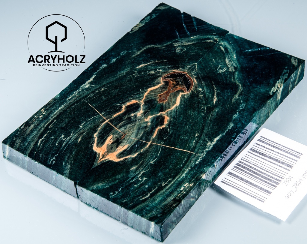 Kastanie Maser stabilisiert | 120x40x10 | acryholz | schalenpaar 2804
