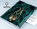 Kastanie Maser stabilisiert | 120x40x10 | acryholz | schalenpaar 2805