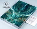 Kastanie Maser stabilisiert | 120x40x10 | acryholz | schalenpaar 2806
