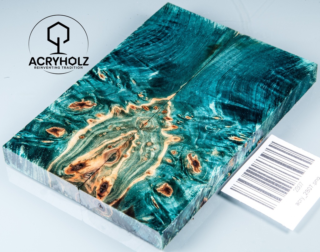 Kastanie Maser stabilisiert | 120x40x10 | acryholz | schalenpaar 2807