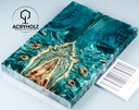 Kastanie Maser stabilisiert | 120x40x10 | acryholz | schalenpaar 2807