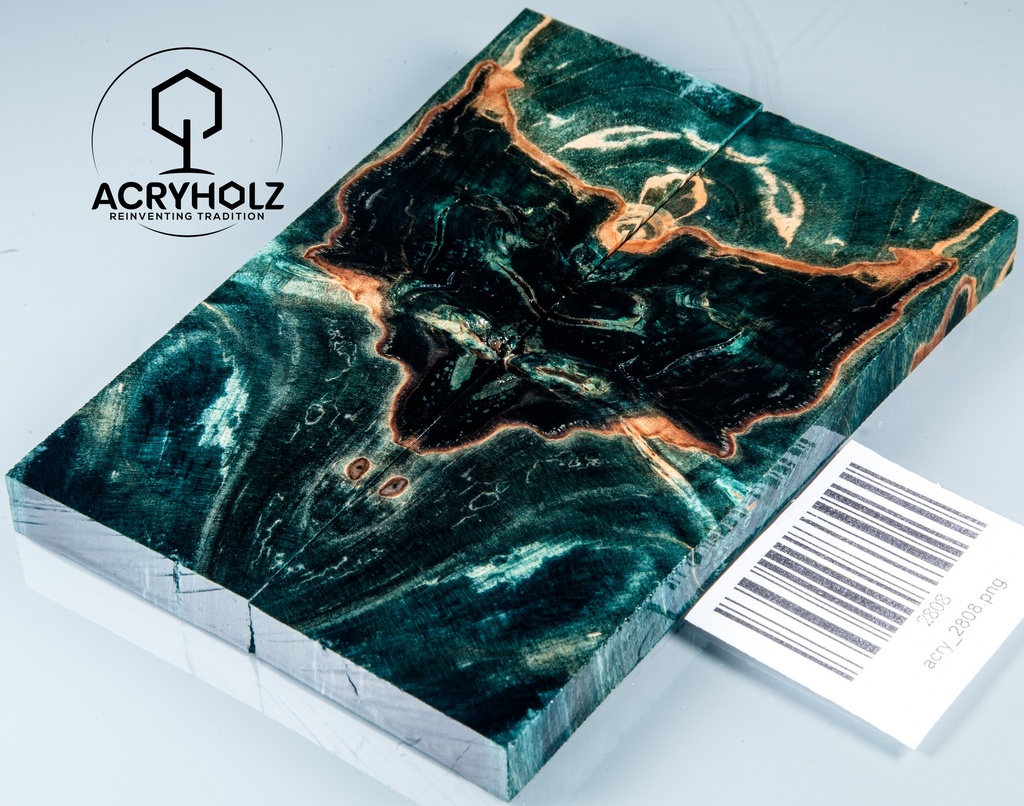 Kastanie Maser stabilisiert | 120x40x10 | acryholz | schalenpaar 2808