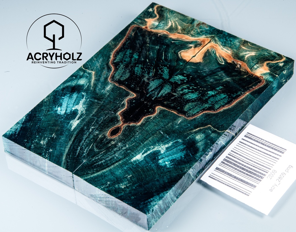 Kastanie Maser stabilisiert | 120x40x10 | acryholz | schalenpaar 2809