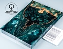 Kastanie Maser stabilisiert | 120x40x10 | acryholz | schalenpaar 2809