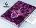 Kastanie Maser stabilisiert | 120x40x10 | acryholz | schalenpaar 2816