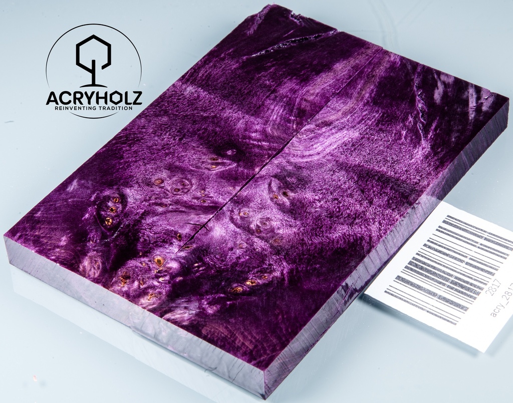 Kastanie Maser stabilisiert | 120x40x10 | acryholz | schalenpaar 2817