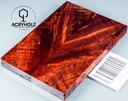 Kastanie Maser stabilisiert | 120x40x10 | acryholz | schalenpaar 2819