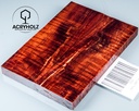 Kastanie Maser stabilisiert | 120x40x10 | acryholz | schalenpaar 2821