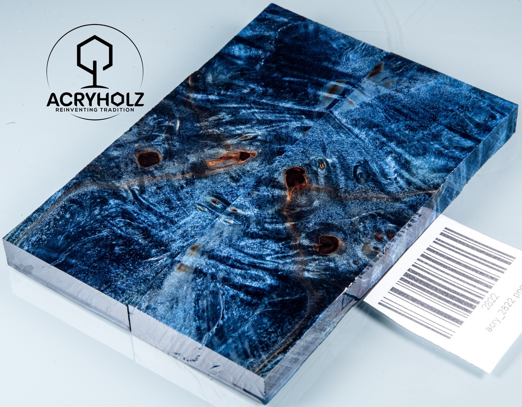 Kastanie Maser stabilisiert | 120x40x10 | acryholz | schalenpaar 2822