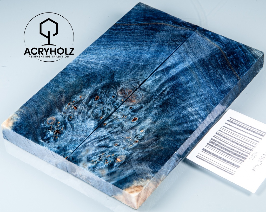 Kastanie Maser stabilisiert | 120x40x10 | acryholz | schalenpaar 2824