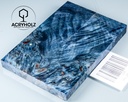 Kastanie Maser stabilisiert | 120x40x10 | acryholz | schalenpaar 2825