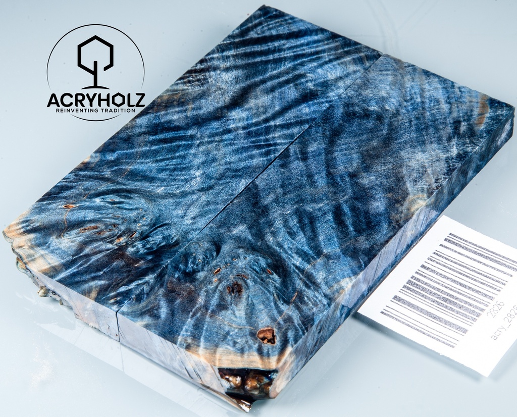 Kastanie Maser stabilisiert | 120x40x10 | acryholz | schalenpaar 2826