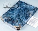 Kastanie Maser stabilisiert | 120x40x10 | acryholz | schalenpaar 2826