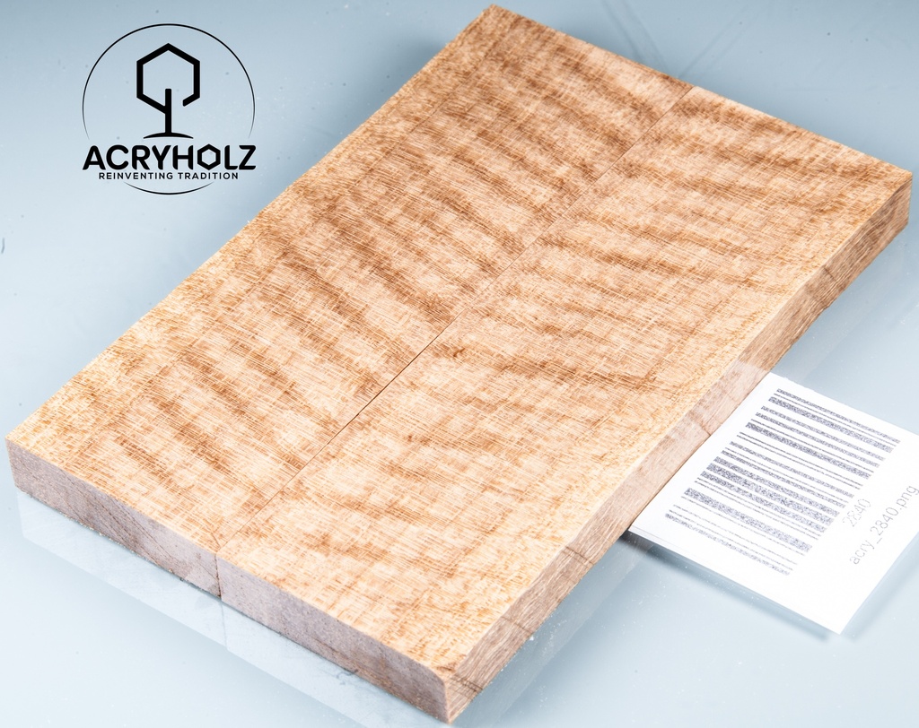 Walnuss Griffschalen geriegelt stabilisiert | 130x40x10 | acryholz | 2840