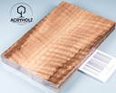 Walnuss Griffschalen geriegelt stabilisiert | 130x40x10 | acryholz | 2841