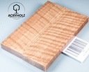 Walnuss Griffschalen geriegelt stabilisiert | 130x40x10 | acryholz | 2842