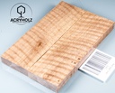 Walnuss Griffschalen geriegelt stabilisiert | 130x40x10 | acryholz | 2843