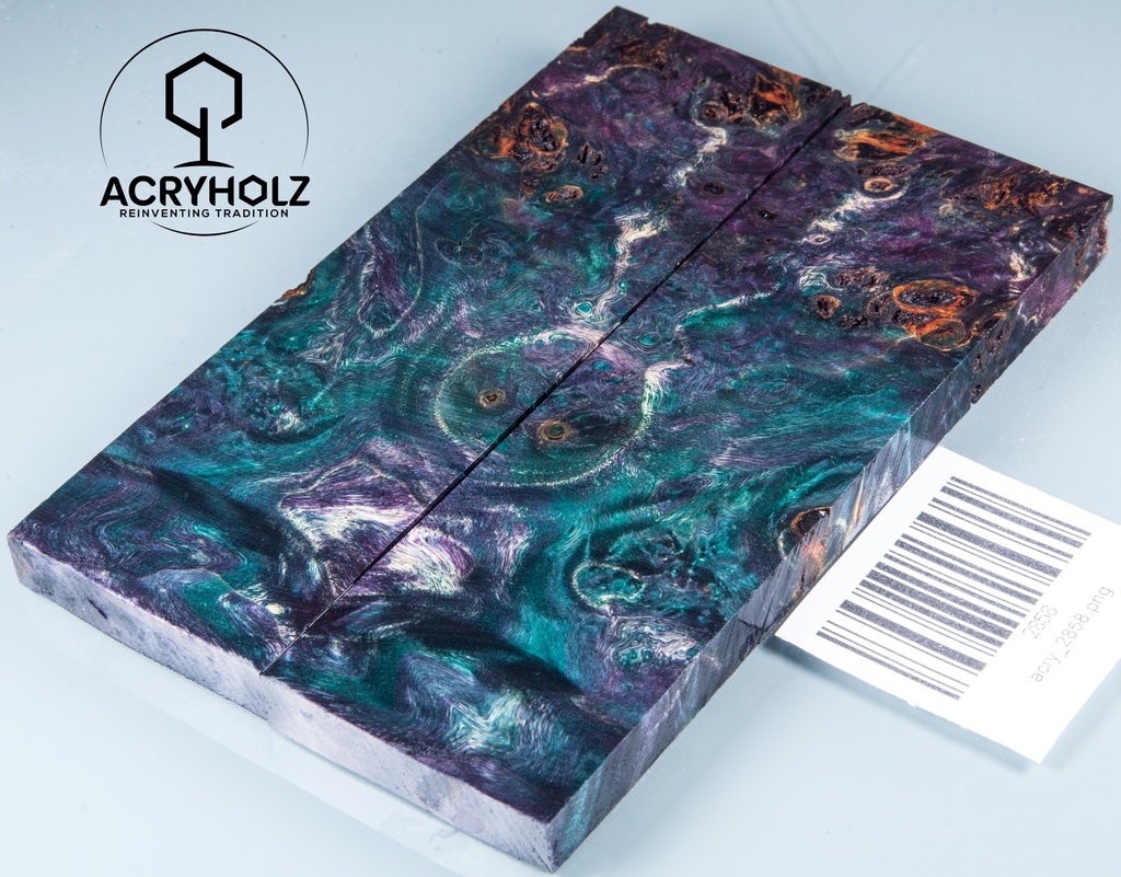 Kastanie Maser stabilisiert | 130x45x10 | acryholz | schalenpaar 2858