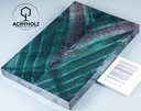 Kastanie Maser stabilisiert | 130x44x10 | acryholz | schalenpaar 2860