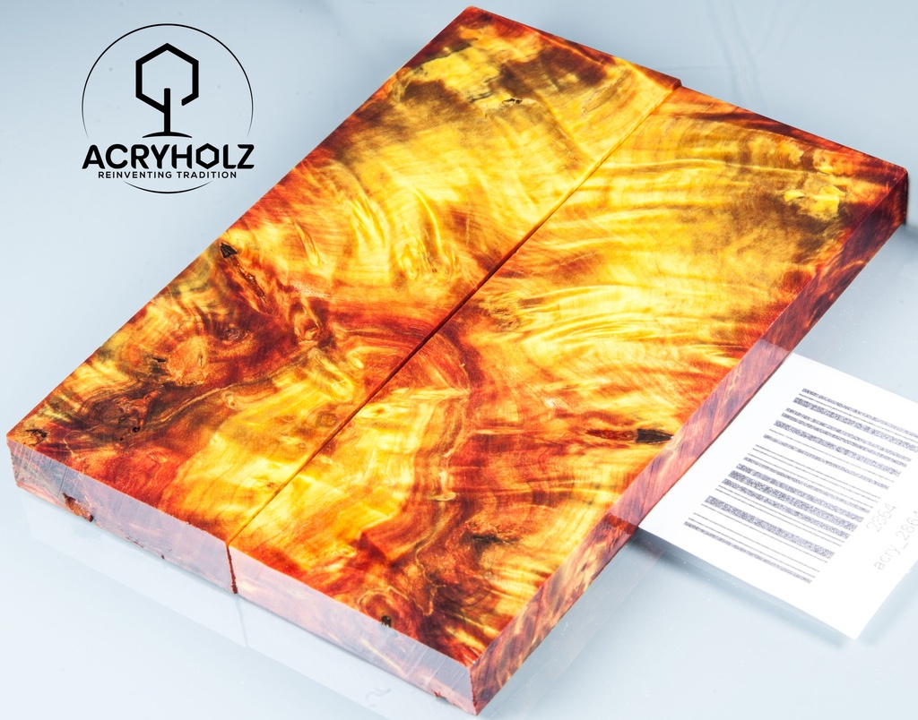 Kastanie Maser stabilisiert | 120x40x10 | acryholz | schalenpaar 2864