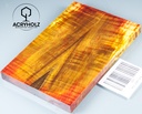Coppia di guancette per manico in radica di ippocastano stabilizzata | 130x40x10 | ACRYHOLZ | 2867