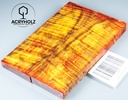 Kastanie Maser stabilisiert | 130x40x10 | acryholz | schalenpaar 2869
