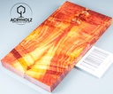 Pappel Griffschalen stabilisiert | 140x38x10| ACRYHOLZ | Messer | Griffholz 2870