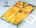 Kastanie Griffschalen stabilisiert | 130x40x10| ACRYHOLZ | Messer | Griffholz 2873
