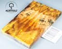 Cachas de madera de castaño de Indias estabilizada | 130x40x10 | ACRYHOLZ | Mango de cuchillo | 2876
