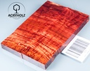 Plaquettes de manche en marronnier stabilisé | 120x40x10 | ACRYHOLZ | Manche de couteau | 2889