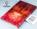Kastanie Griffschalen stabilisiert | 130x40x10| ACRYHOLZ | Messer | Griffholz 2897