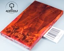 Pappel Griffschalen stabilisiert | 140x44x10| ACRYHOLZ | Messer | Griffholz 2902