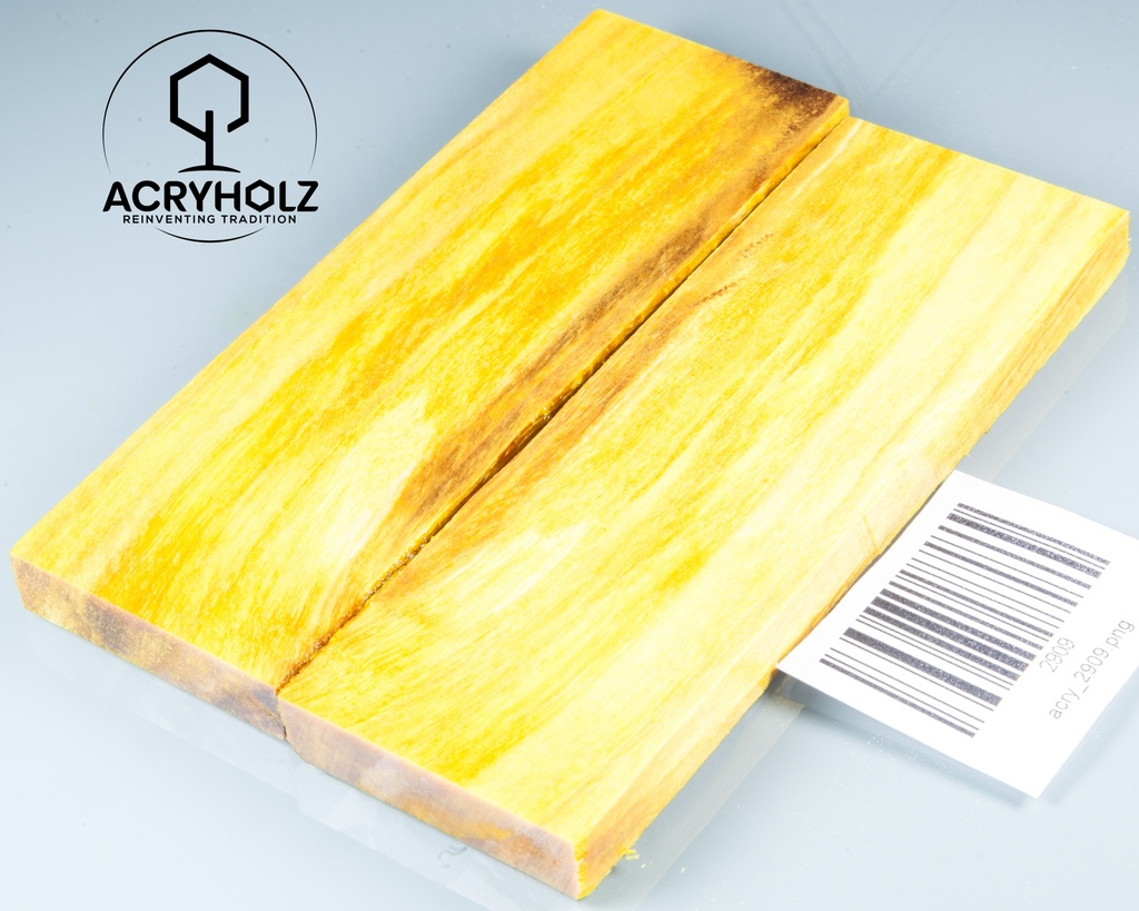 Stabilized Poplar Handle Scales | 130x40x10 | ACRYHOLZ | Knife Handle | 2909