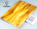 Pappel Griffschalen stabilisiert | 130x40x10| ACRYHOLZ | Messer | Griffholz 2912