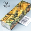 Kastanie Maserholz | Stabilisiertes Griffholz 130x40x30 Messergriff ACRYHOLZ 2924
